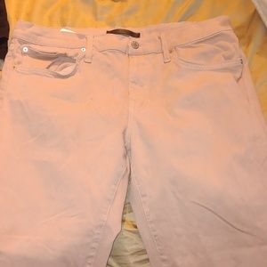 Rose colored Joe jeans/chinos